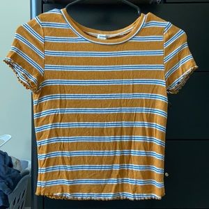 Mustard Striped Shirt from Garage